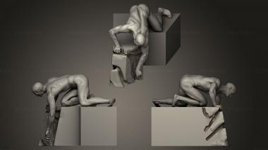 Figurines of people Warrior 07 3d model